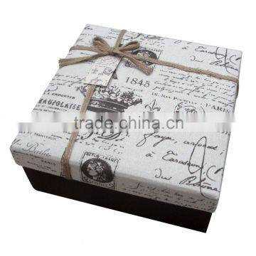 China luxury factory directly selling gift box with ribbon