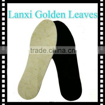 6mm thick thermal inner soles for boots comfort cheap fob ningbo price wool felt warm shoe insoles