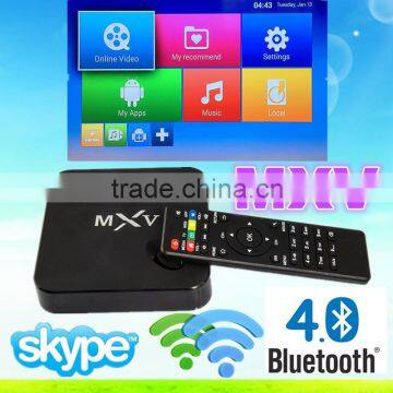 2016 hotsale android tv box amlogic android 4.4 quad core mxv s805 android tv box