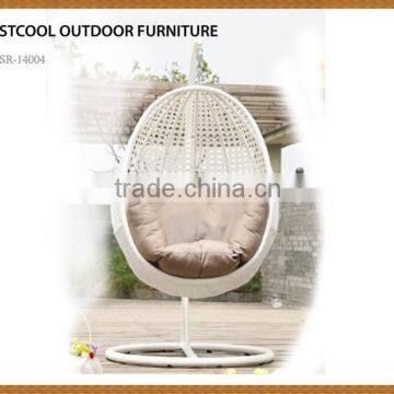 NEW Luxury White Rattan Hanging Garden Balcony swing Chair