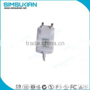 certifications listed 9v 1200ma 1.2a wall plug in power adapter with cable