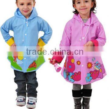 PVC girl fancy raincoat