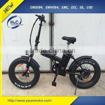 20*4.125" Most popular 48V 500W Fat tire Mountain Bike Electric EN15194