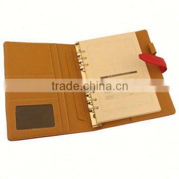 Sticky memo notepad high quality PU notebook