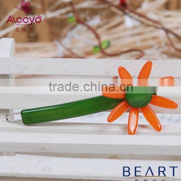 Wholesale fancy children hair accessories sunflower hair pin