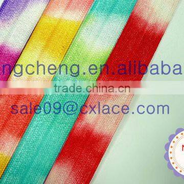 5/8 inch Colorful Gradient elastic for headband Wholesale