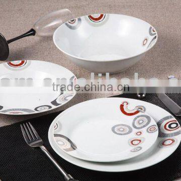 porcelain tableware,porcelain flatware,round plate
