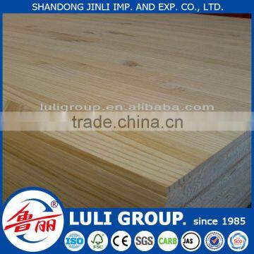 edge glued solid pine wood board from china luli manufacture