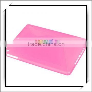 S Shape Soft TPU Case for iPad Air Rose Red