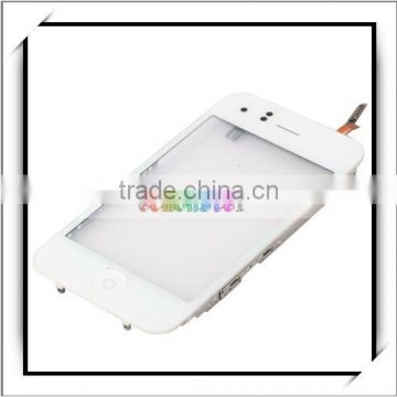 White Touch Digitizer+Bezel Frame Assembly For iPhone 3GS