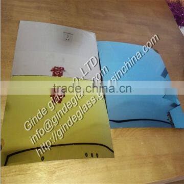 1.8mm 2.0mm sheet float blue convex mirror