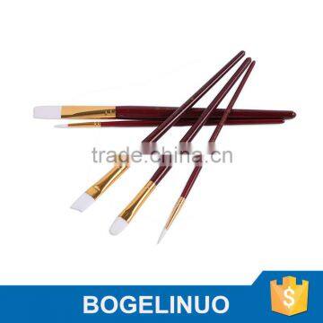 A0080G White Nylon Hair Art Paint Brush-5PCS photo-2