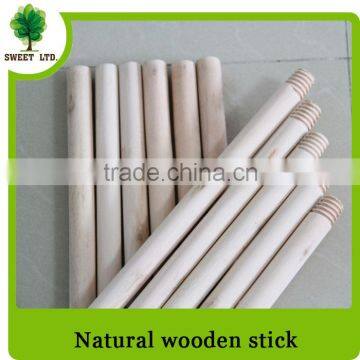 Natural eucalyptus wooden mop stick with one end italian screw