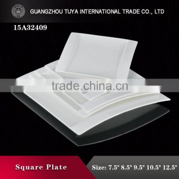 White unqiue Design Ceramic Porcelain Wholesale Dinner sets dinner Plates for hotel or home to use