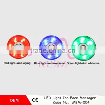 Hot Red Blue Green RF LED Light face skin care machine for wrinkles Trident lifting Light Therapy System