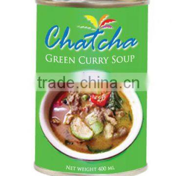 Green curry soup 400 ml tin canned