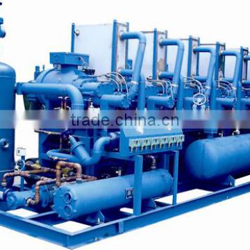 Parallel screw piston compressed condensing units