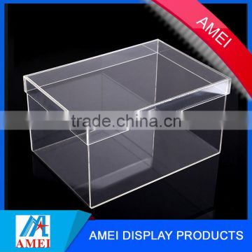 China Gold Supplier for Cheap acrylic Nike shoe storage box display with size customized