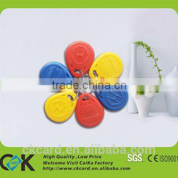 Various color plastic tag NTAG213 keyfob/keyring