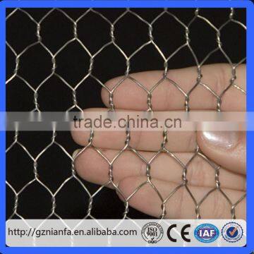 Hexagonal hole 20 Gauge Galvanized Poultry Wire Netting/Chicken Wire (Guangzhou Factory)