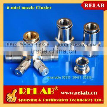 1000PSI Brass Push-in 6-mist Nozzle Water Cluster Head photo-4