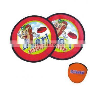 Promotion Cheap Custom Round Mini Foldable Nylon Frisbee Fan photo-5