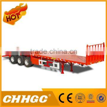 Factory 40ft Flatbed Platform Container Carrier Semi Trailer Link With Howo Truck Head / Prime Mover for Sale photo-6