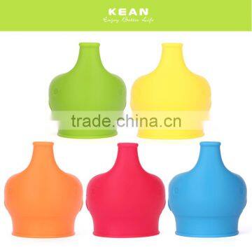Kid Product Colorful Leakproof Food Grade Silicone Sippy Cup Lid photo-2
