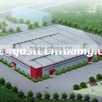 eps/rockwool sandwich wall light steel frame/prefabricated steel warehouse/prefab steel structure