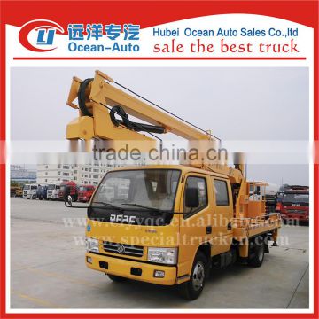 DFAC double cab 14-16m high overhead working truck for sale