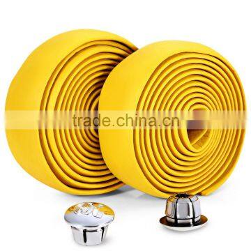 7 Colors 2pcs Bike Accessories Cycling Cork Handlebar Handle Tape Bicycle Bar Ribbon Wrap With 2 Bar Plugs photo-3