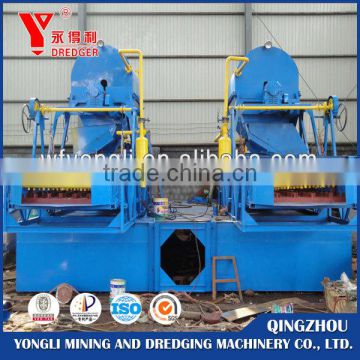 Double suction gold dredger