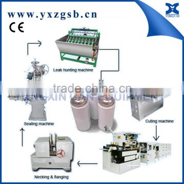 Aerosol spray can production line