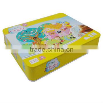 children Puzzles packing tin box