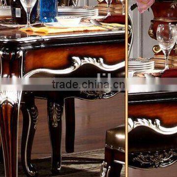 Luxury American Style Dining Room Furniture, Palace Royal Wooden Dining Table For 6 People and Chairs (BF01-ML018) photo-4