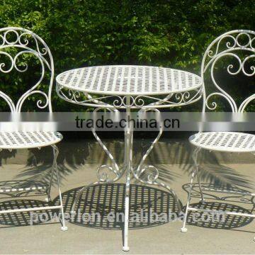 Outdoor Garden Furniture Steel Love 2 Chairs With Dinning Table