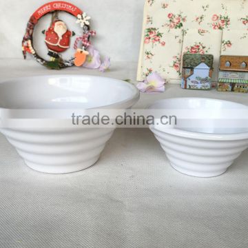 Wholesale cheap white bowl shape small plastic flower pots