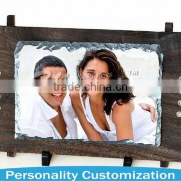 Hot Sell Sublimation Photo Rock with Wooden Frame