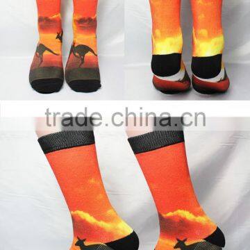 dye sublimated socks/heat transfer sublimation socks