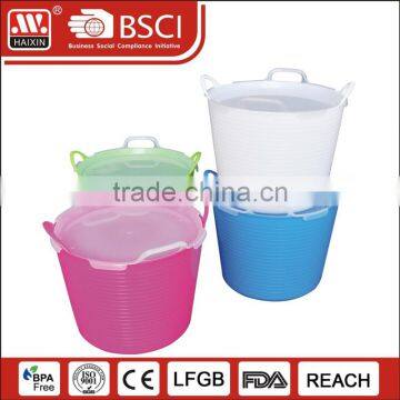 PE plastic Ice water versatile bucket with handle and lid