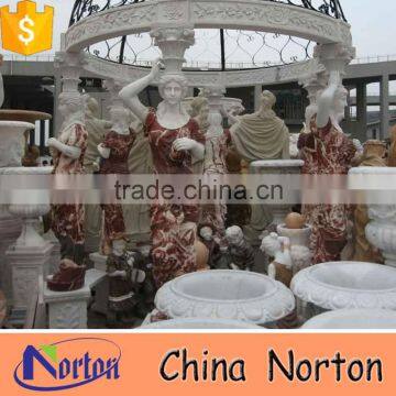 garden gazebo round marble pavilion for sale NTMG-253S