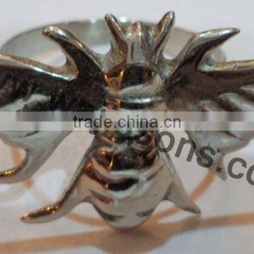 Silver Napkin Rings, Napkin Holders, Metal Napkin Holder, Brass Napkin Ring photo-3