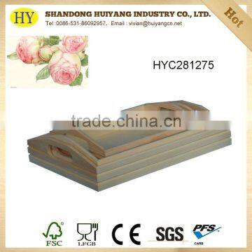 Custom Unfinished Wooden Food Serving Tray photo-3