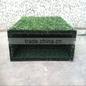 LXY072019 Christmas Decoration Plastic Green Fence Artificial Boxwood Hedge photo-3