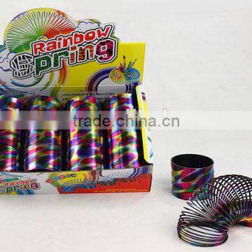 popular plastic colorful magic rainbow spring /hot sale promotional gift magic rainbow circle