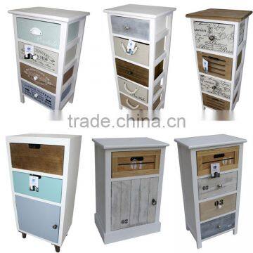 Household Wood Standing Cabinet Wood Shelf Organizer photo-5