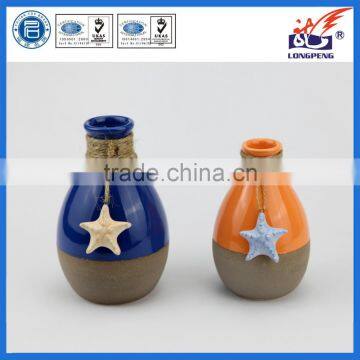 Ocean Item Ceramic Porcelain Flower Vase for Home Decoration
