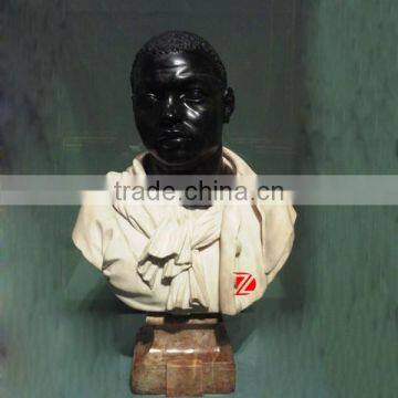 natural stone black man bust statue