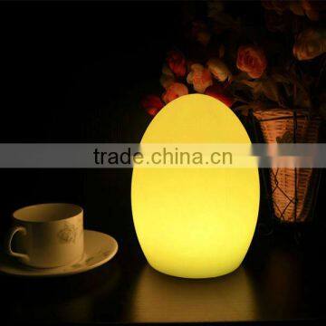 rechargeable led color changing led egg night light table light