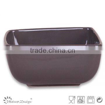 Stoneware Bowls Solid Glaze 5.7inch Ceramic Square Bowls photo-6